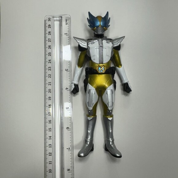 Kamen Rider Den-O Hero Series Wing Form Bandai Sofubi 2007 ITAT 7” - Picture 6 of 6